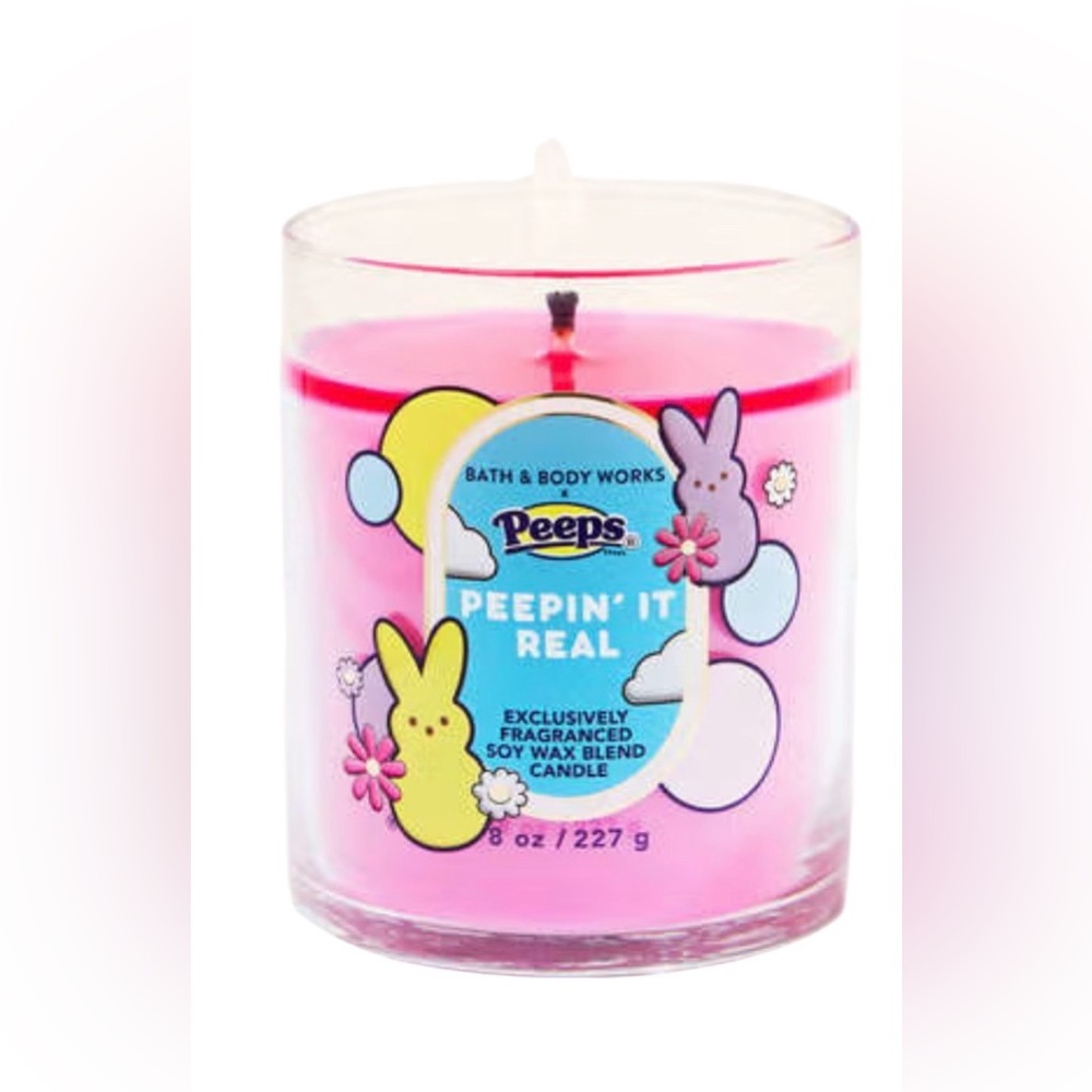 BATH & BODY WORKS PEEPIN’ IT REAL SIGNATURE SINGLE WICK CANDLE